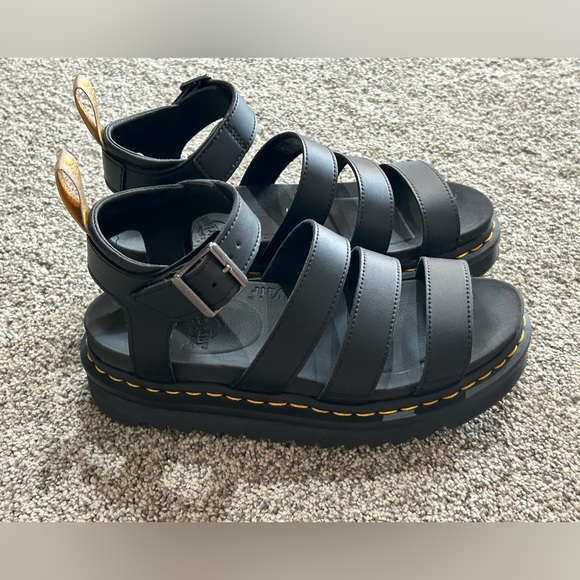 Dr. Martens VEGAN BLAIRE WOMEN'S FELIX GLADIATOR SANDALS-Size 8-Black - Picture 3 of 7